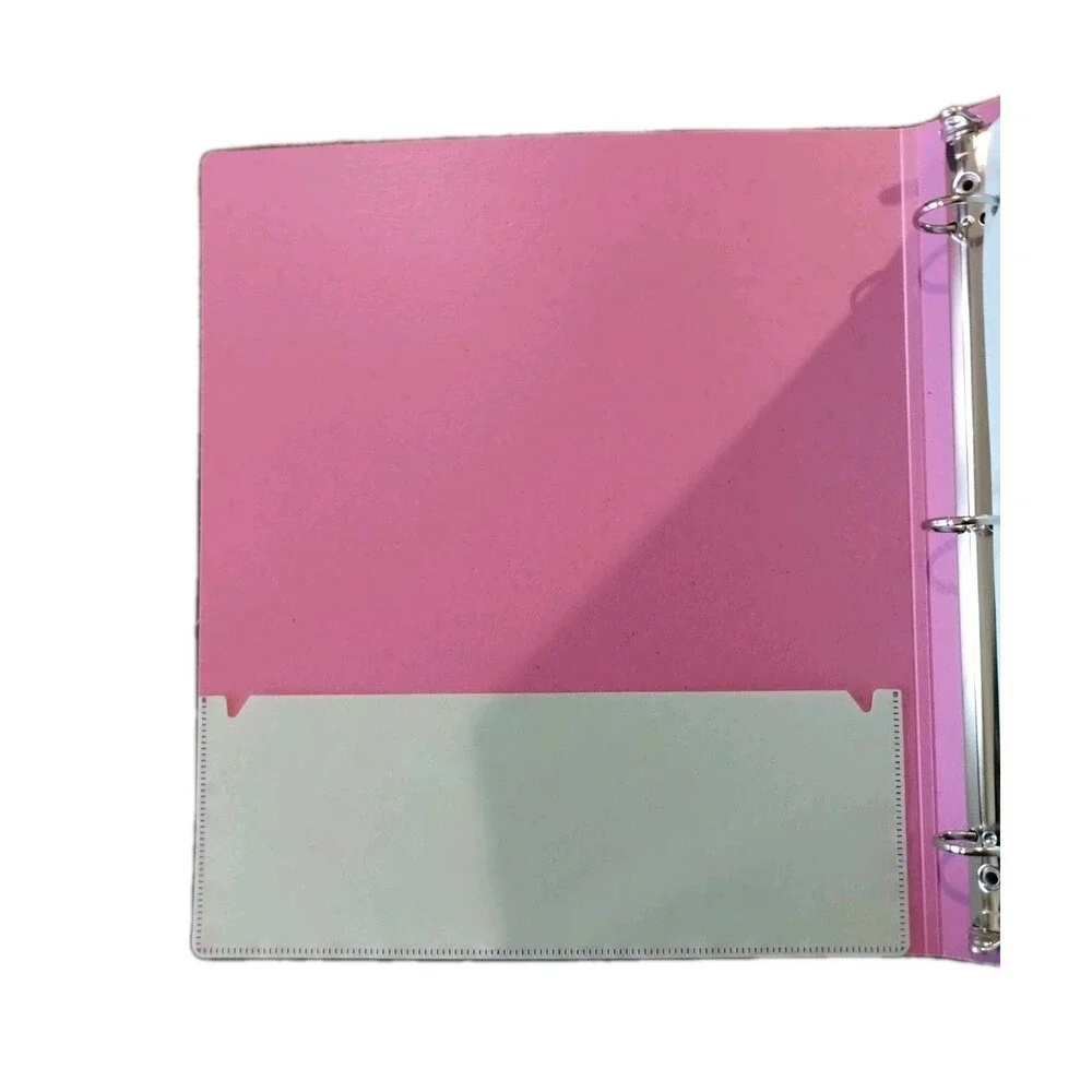 U Brands U-Eco Speckled Bright Poly Binder with 5 Tab Dividers, Pink / Orchid